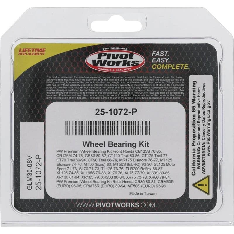 Pivot Works Wheel Bearing for