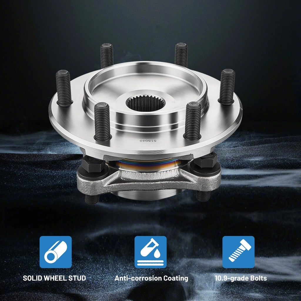 4WD Front Wheel Bearing and Hub Assembly for Toyota Tacoma (2005–2021)