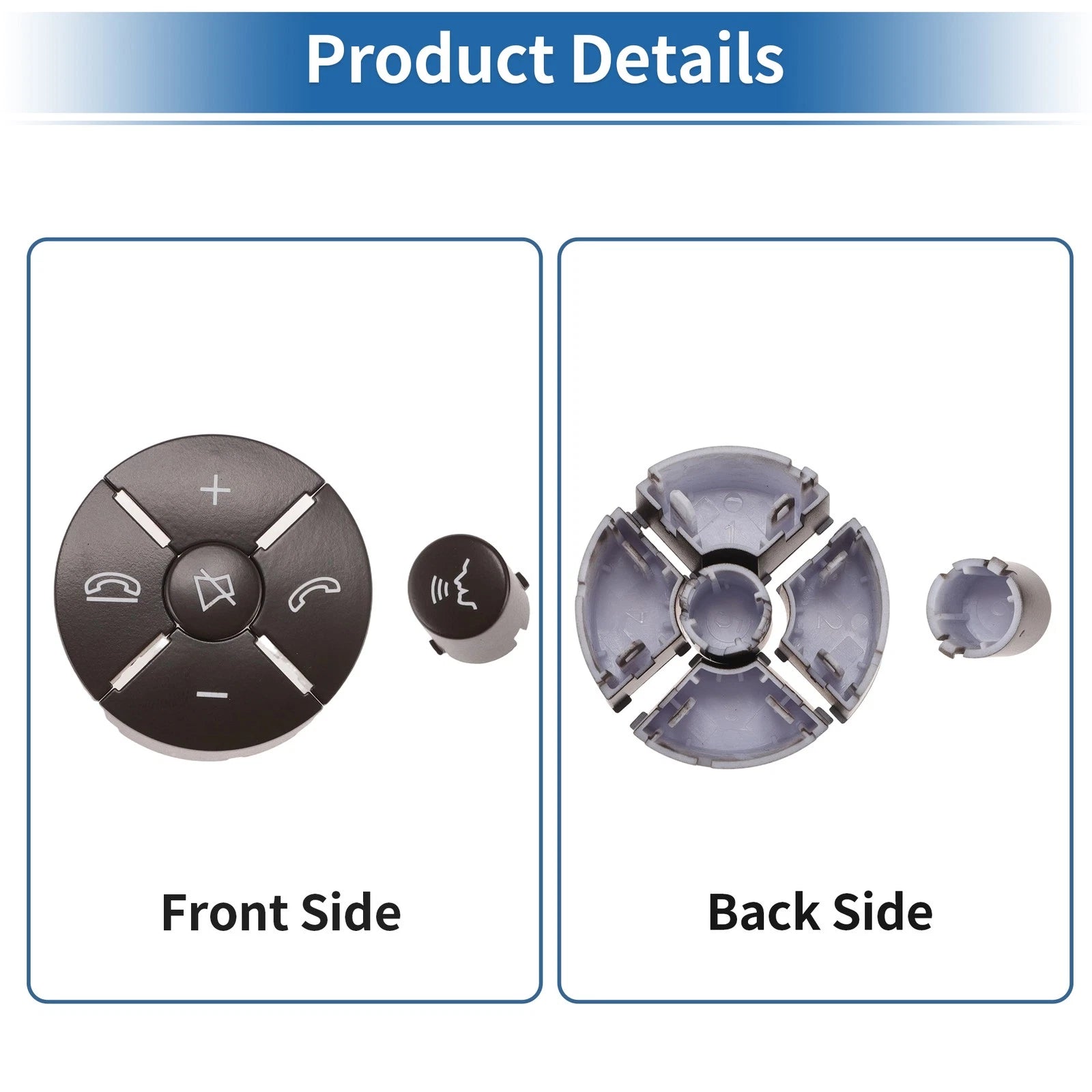 Steering Wheel Control Button Cover for Mercedes-Benz C-Class (2007–2010) Right Side