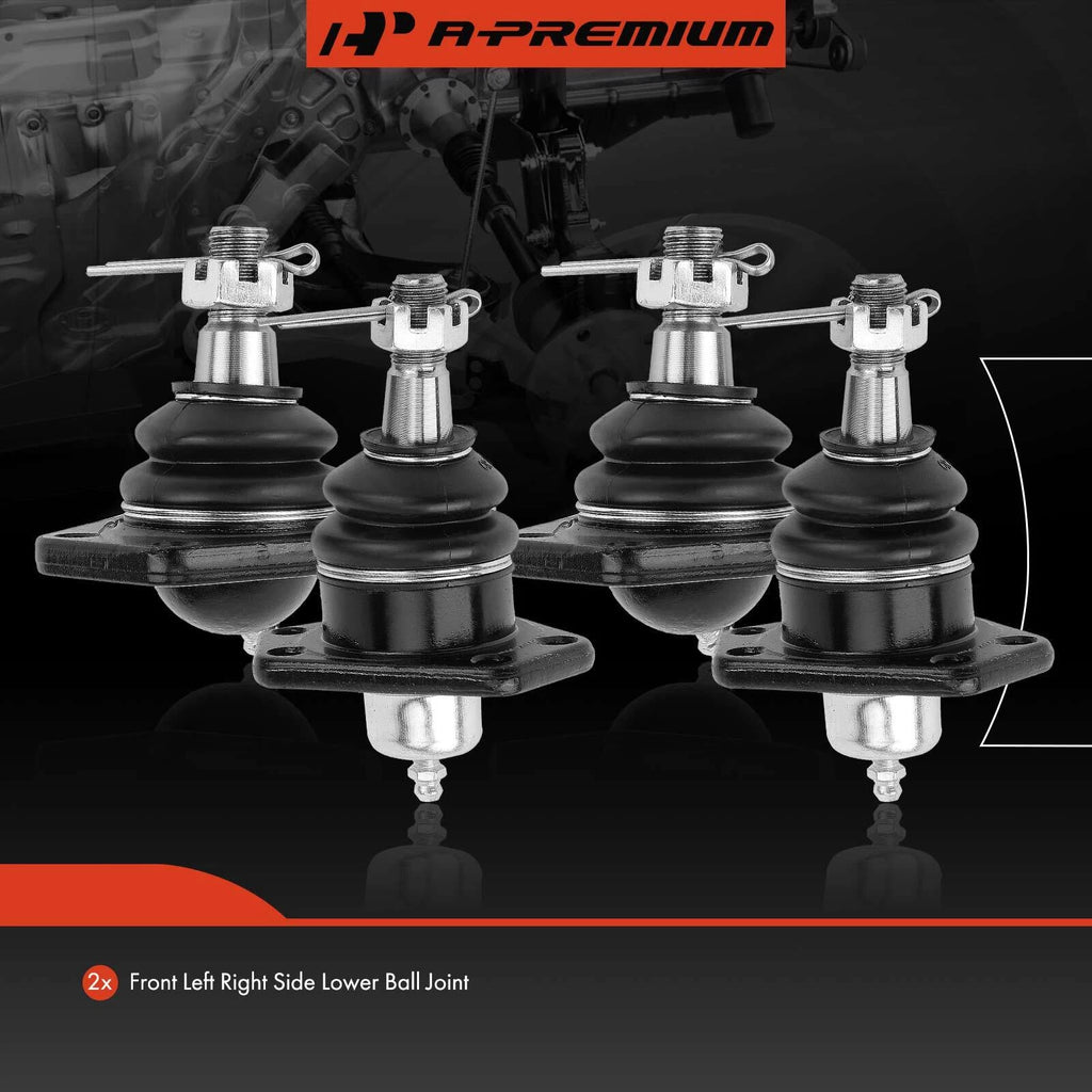 Set of 4 Front Upper & Lower Ball Joints for Chevrolet S10 (1984–1996)