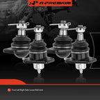 Set of 4 Front Upper & Lower Ball Joints for Chevrolet S10 (1984–1996)