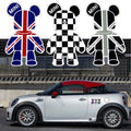 3x Bear Cartoon UK Flag Window Reflective Sticker for Mini Cooper (2014–2020)
