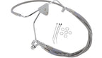 Drag Specialties Extended Stainless Steel Front Brake Line Kit for Harley