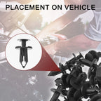 120pcs Front Fender Skirt Clip for Ford Escape (2008–2012) & Explorer (2002–2010)