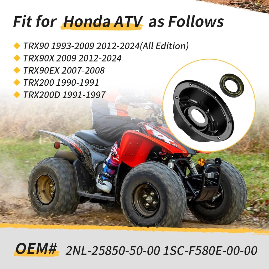 Rear Brake Drum Cover Kit for Honda FourTrax TRX200 TRX200D (1990–1997)