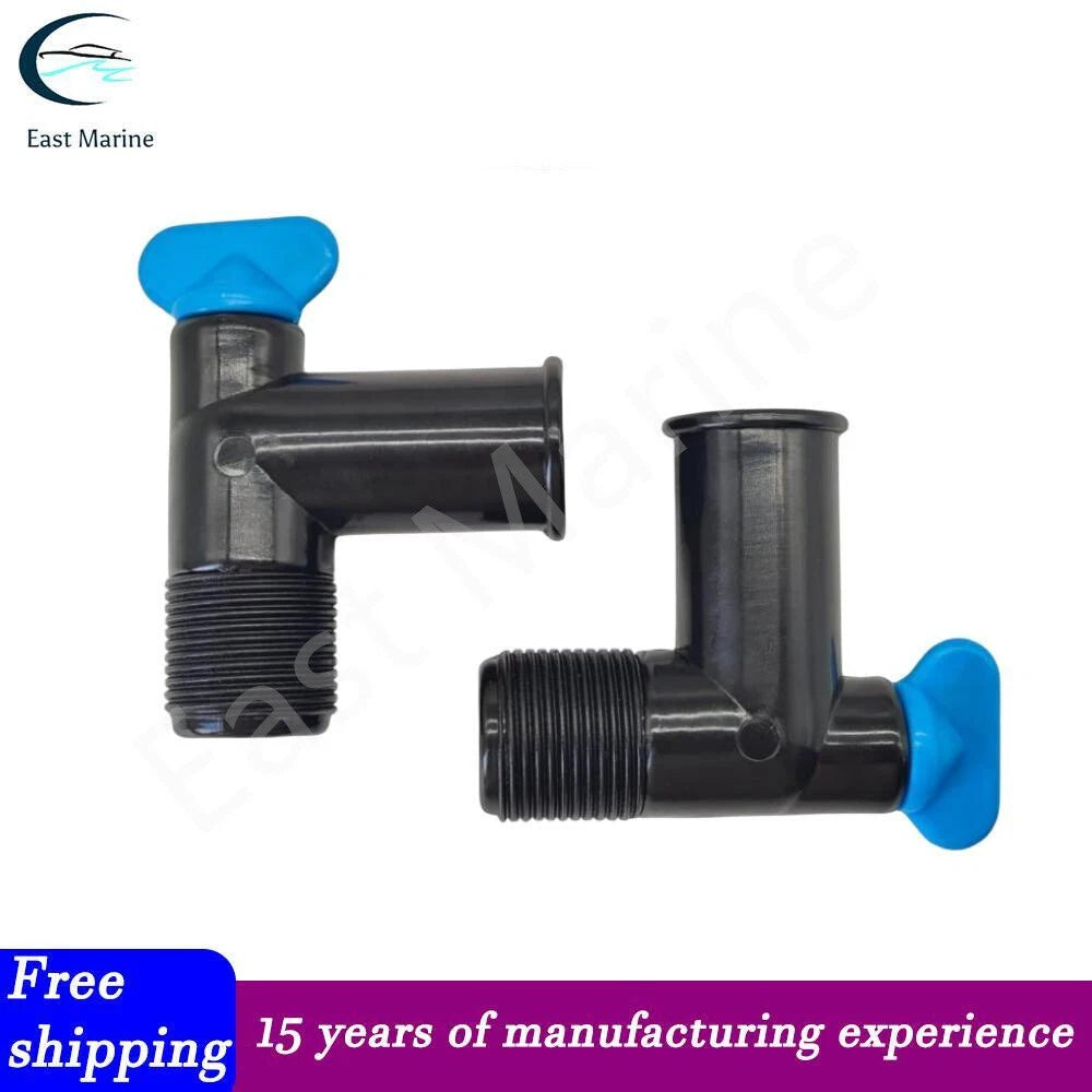 2X 3/4" NPT Drain Elbow 862210A01 for MerCruiser MCM MIE V-6 & V-8 (1990–2023)