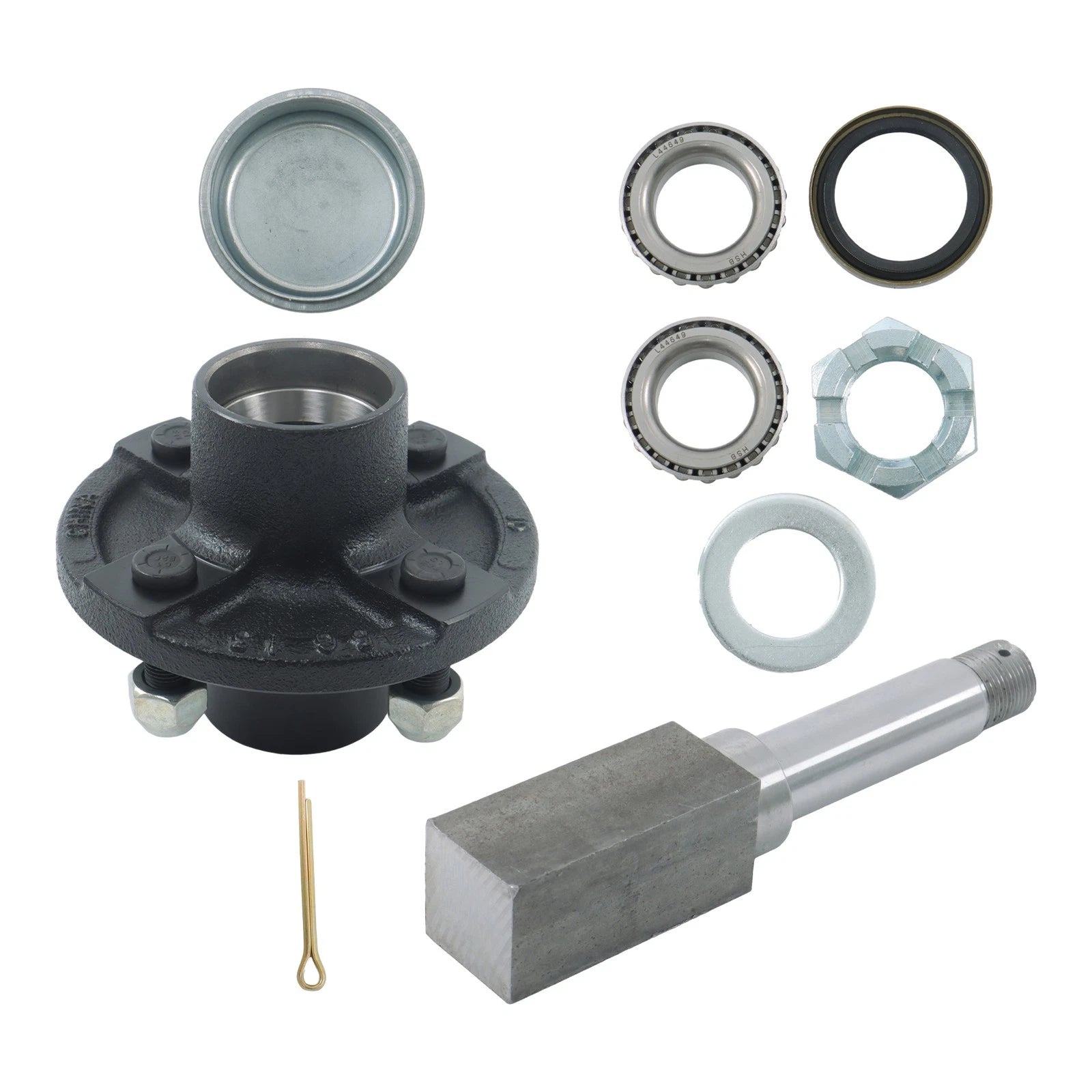 Set of 4 Trailer Hub Kit for BT16 Spindle