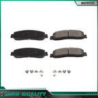 Set of 4 Front Semi-Metallic Brake Pads for Ford F-250 F-350 (2012)