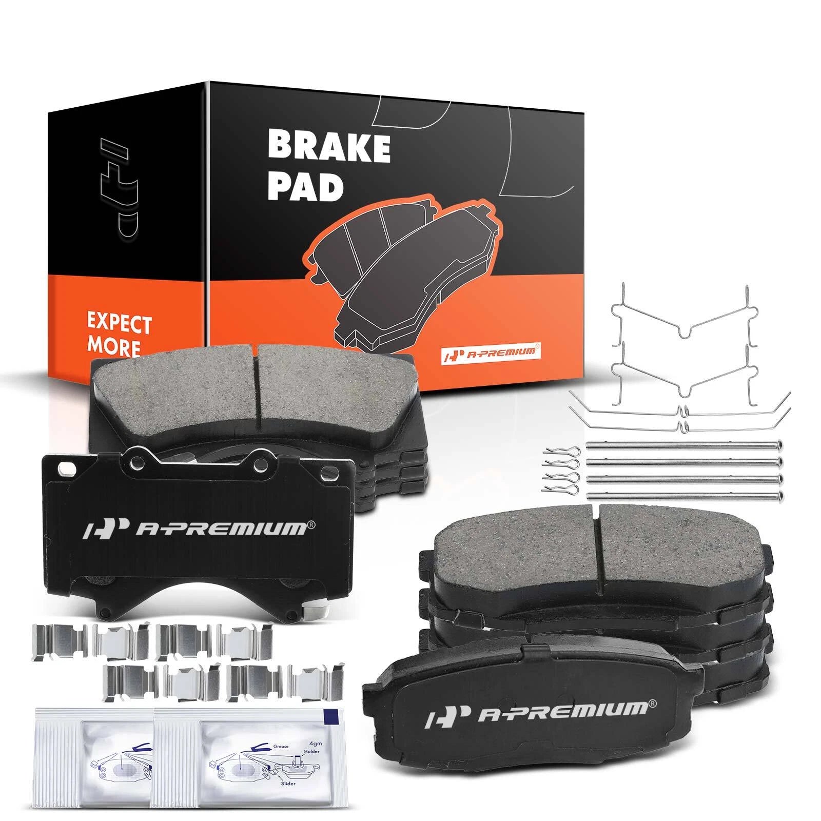 Ceramic Brake Pads for Toyota Tundra and Sequoia (2007–2021)