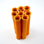 Set of 8 Orange Spark Plug Wire Protector Sleeves Heat Shield Cover
