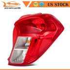 Set of 2 Red Housing Brake Turn Lamps for Chevy Spark (2016–2022)