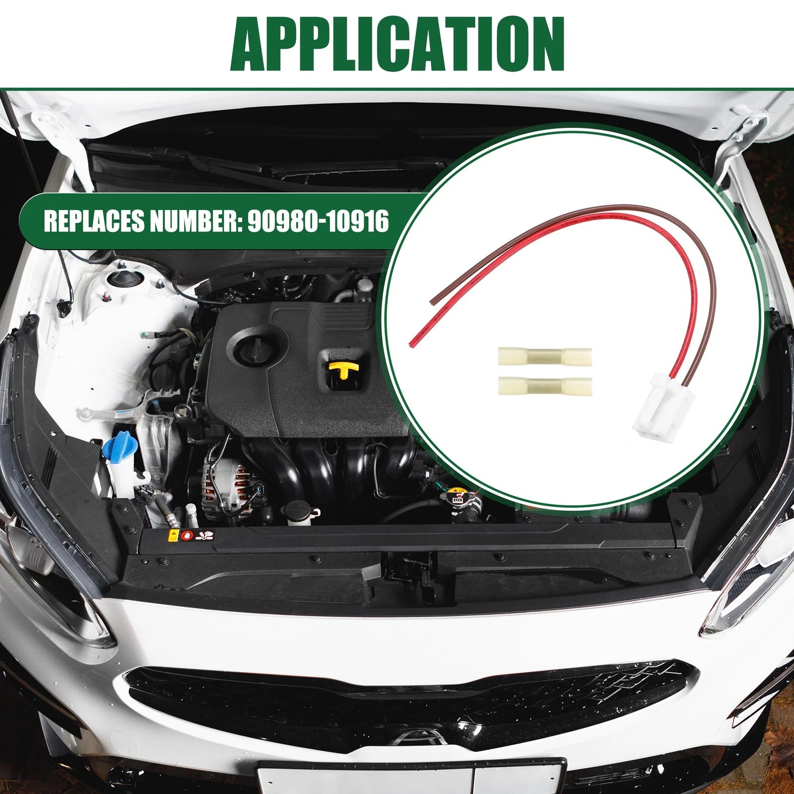 Blower Motor Resistor Connector for Toyota (90980-10916)