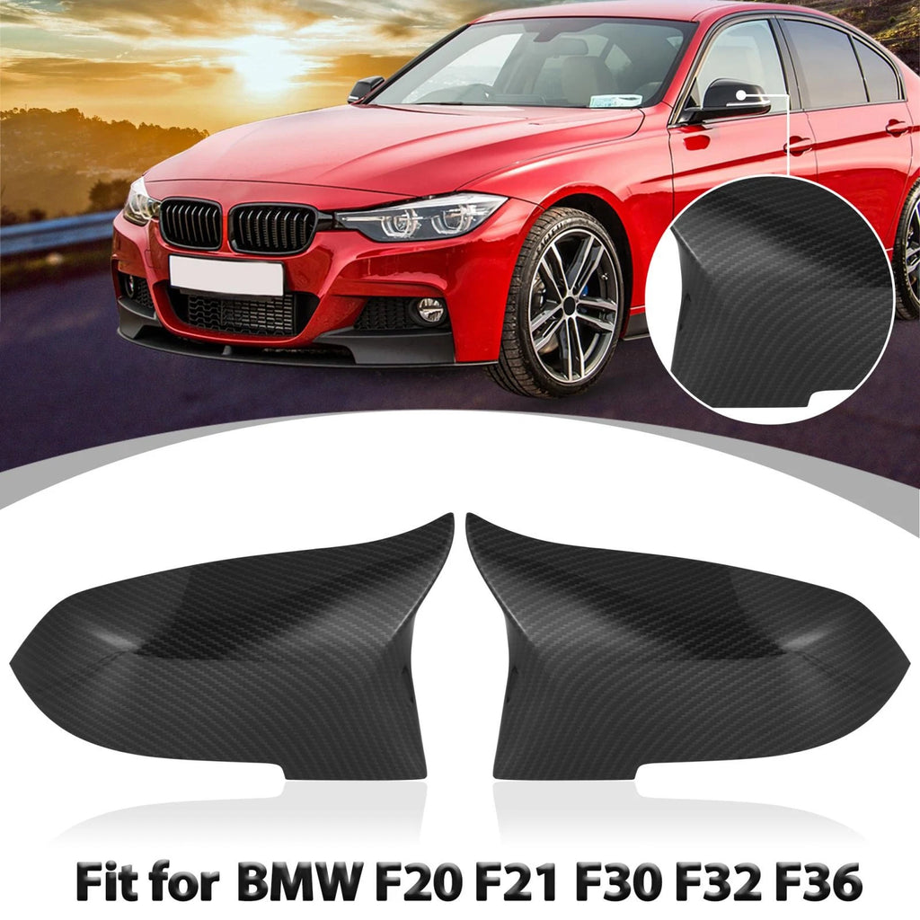 Carbon Fiber Rearview Mirror Cover Caps for BMW F20 F21 F30 F32 F34 F87 (2012–2019)