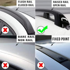 Set of 2 Roof Rack Cross Bars for Car Top Cargo Luggage (53")