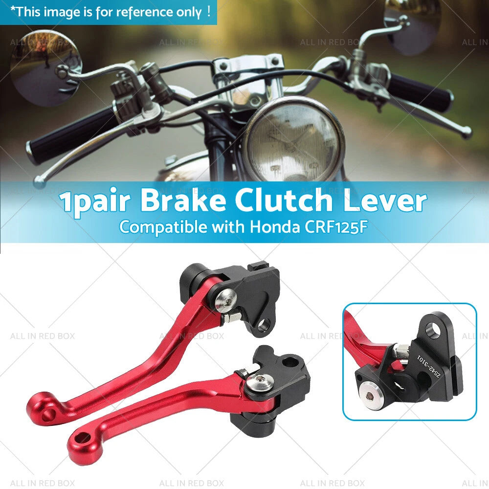 CNC Pivot Brake Clutch Levers Red for Honda XR250 CR125R CRF450R CR500 (1996–2007)