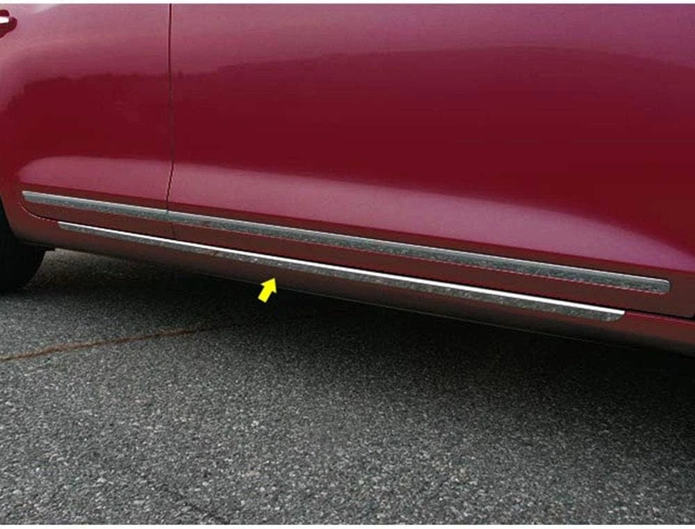 2p LuxuryFX Chrome 1 1/4' Lower Rocker Molding Trim for 2010-2016 Buick LaCrosse