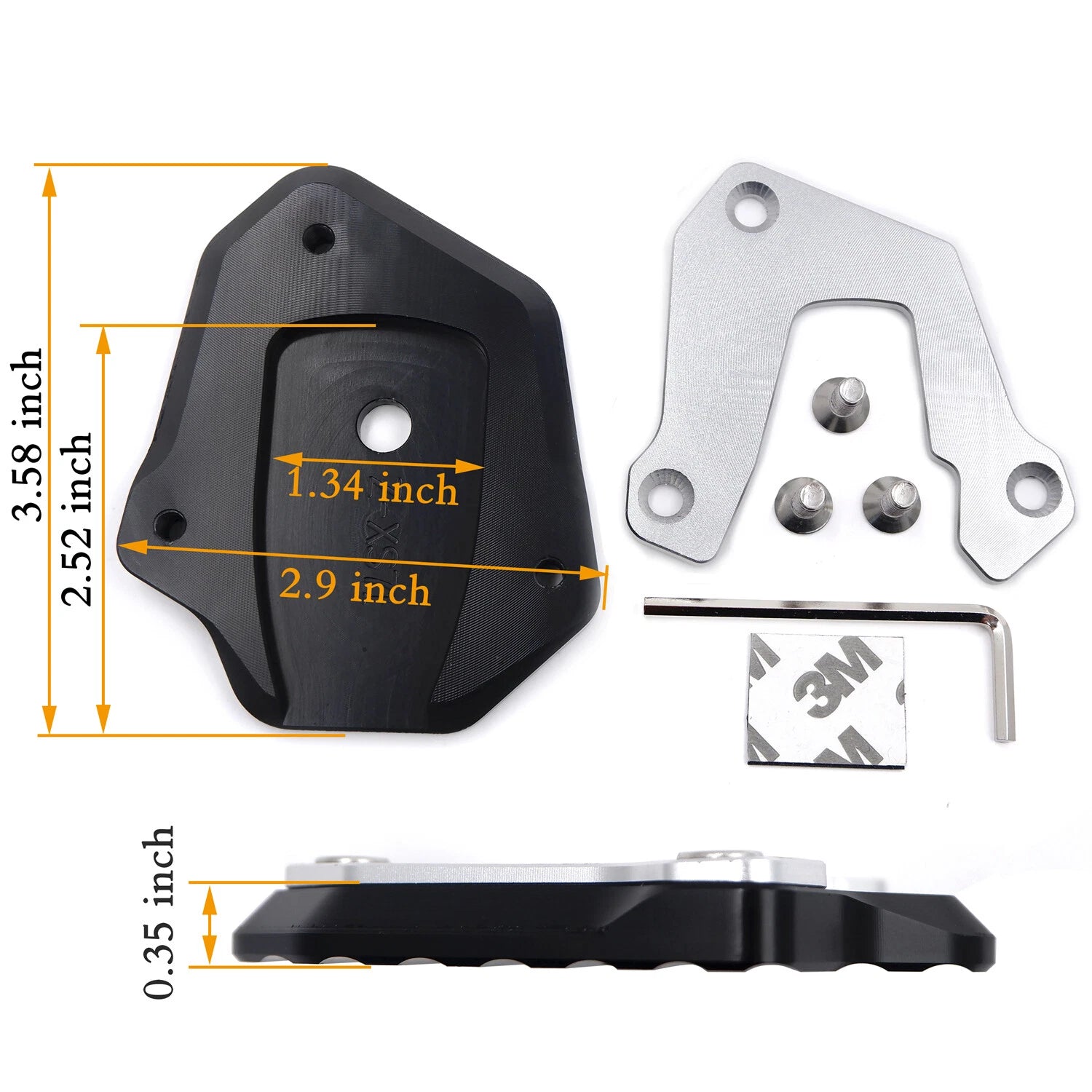 Side Stand Extension Pad for Suzuki GSXS1000/750 (2017–2023)