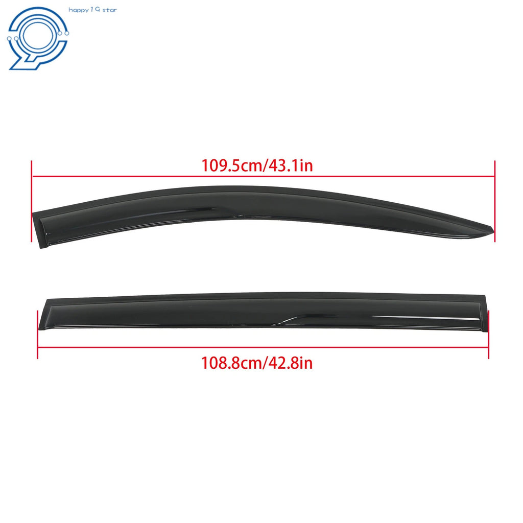Set of 4 Window Visors for Toyota Sienna (2021–2024) Rain Guard Vent Shade