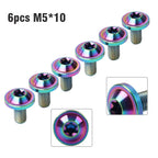 Set of 6 M5 Titanium Truss Torx Bolts Screws for Motorcycle/Bike