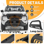 3" Bull Bar Front Bumper Grille Guard for Nissan Frontier Pickup (2022–2024)