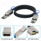 Mini SAS SFF-8088 26Pin to SFF-8088 External Cable 1M for Server