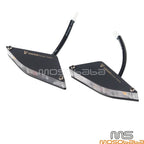 Black LED Turn Signal Mirror Blocks for DUCATI Panigale V4 V2 (2018-2021)