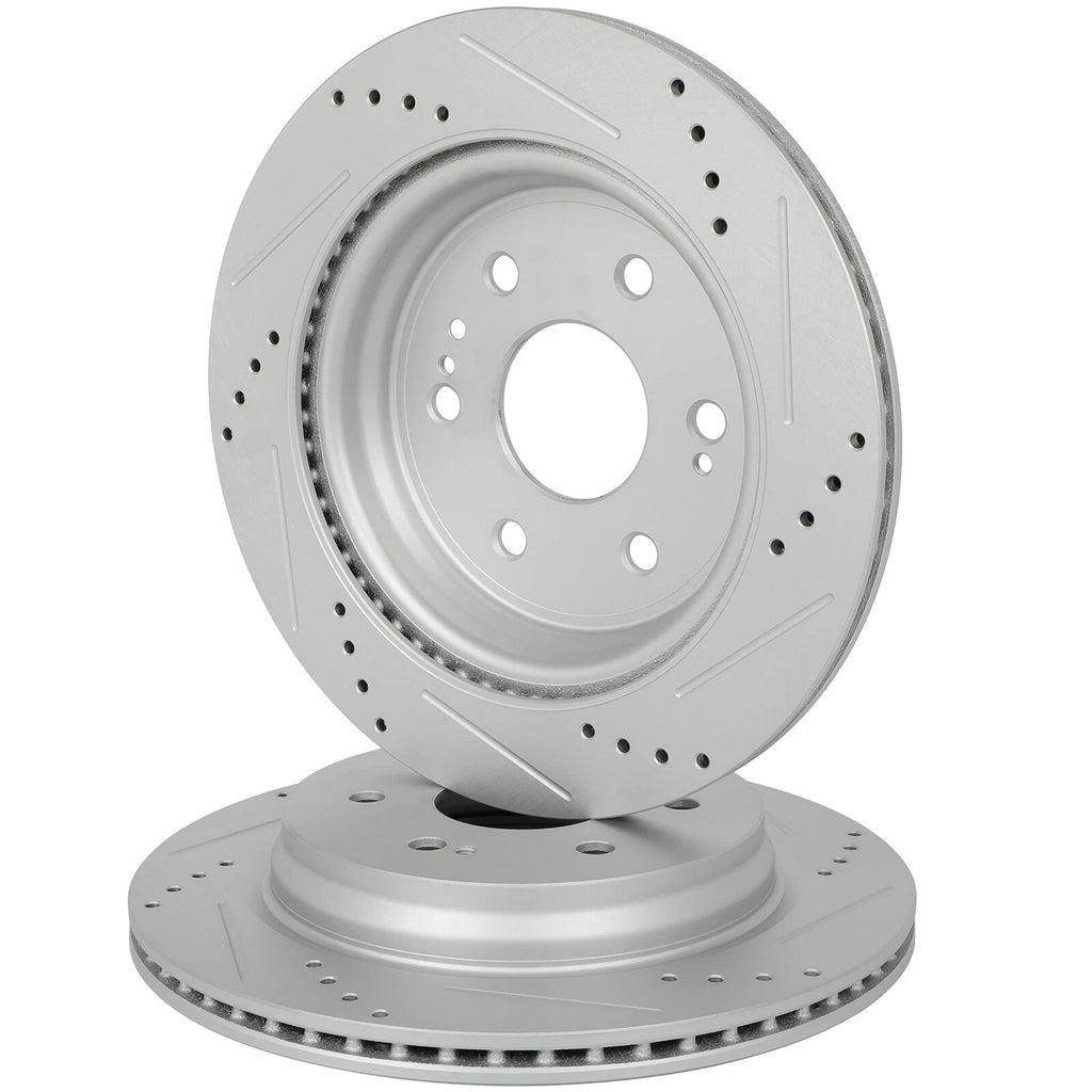 Set of 2 Rear Brake Rotors for Chevrolet Silverado 1500 (2020–2024)