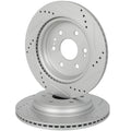 Set of 2 Rear Brake Rotors for Chevrolet Silverado 1500 (2020–2024)