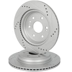 Set of 2 Rear Brake Rotors for Chevrolet Silverado 1500 (2020–2024)
