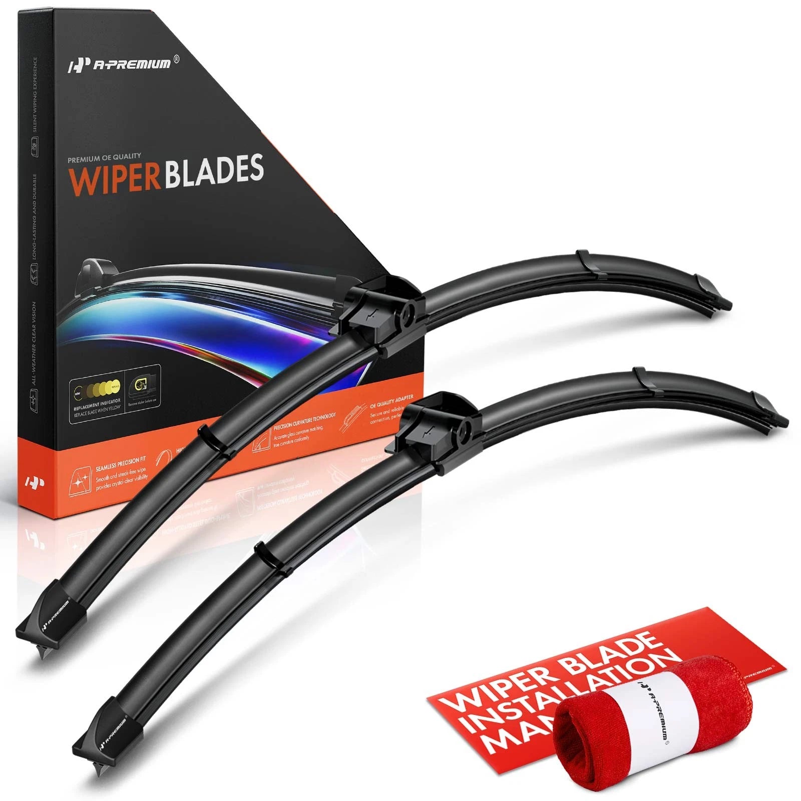 2X Front Windshield Wiper Blades for Ford Five Hundred (2005–2007)