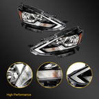 Halogen Headlight Assembly for Nissan Sentra (2016–2019) Black Housing
