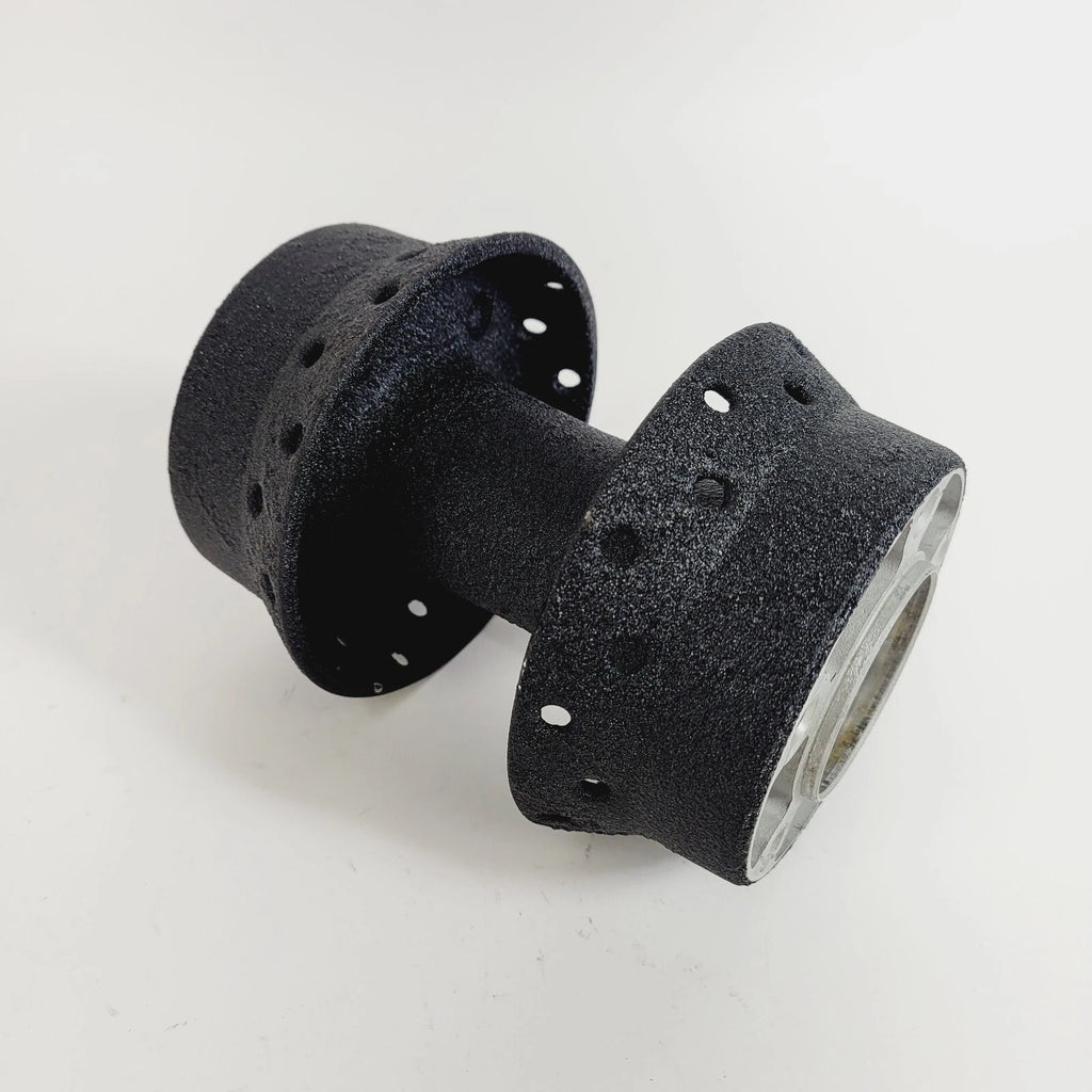Front 40 Spoke Wheel Hub for Harley Davidson - Black Wrinkle Powder Coat