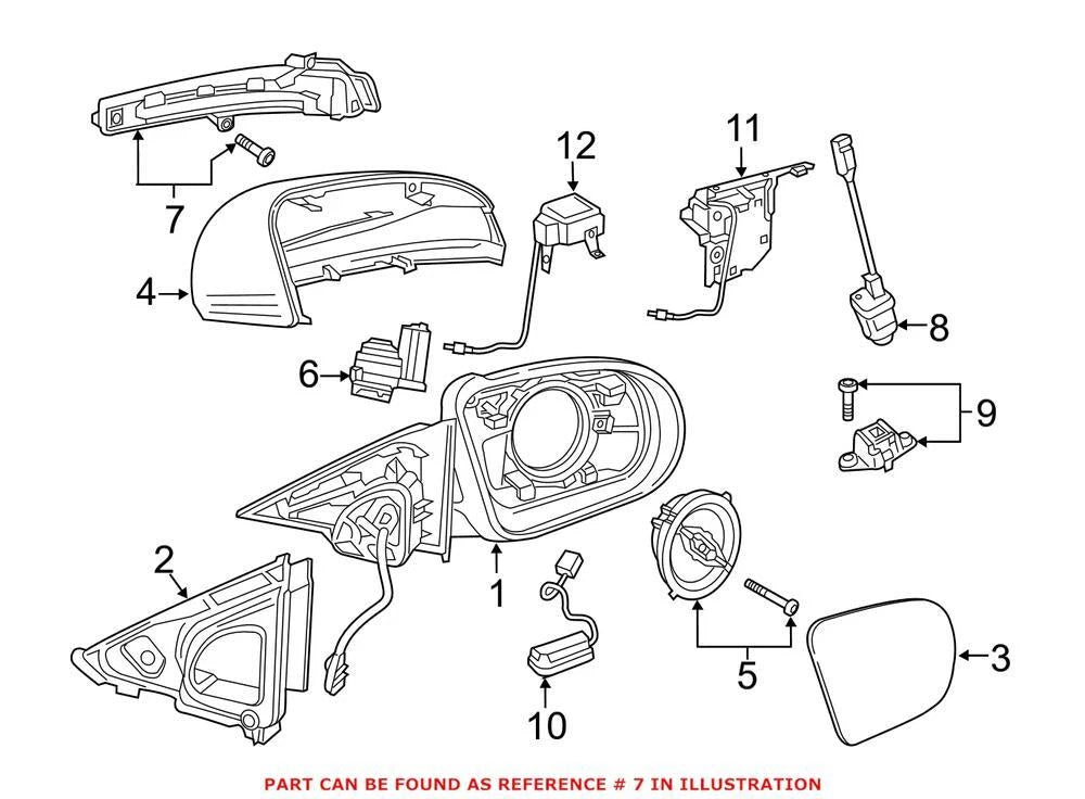 Turn Signal Light Assembly Right for Mercedes (0999067201)