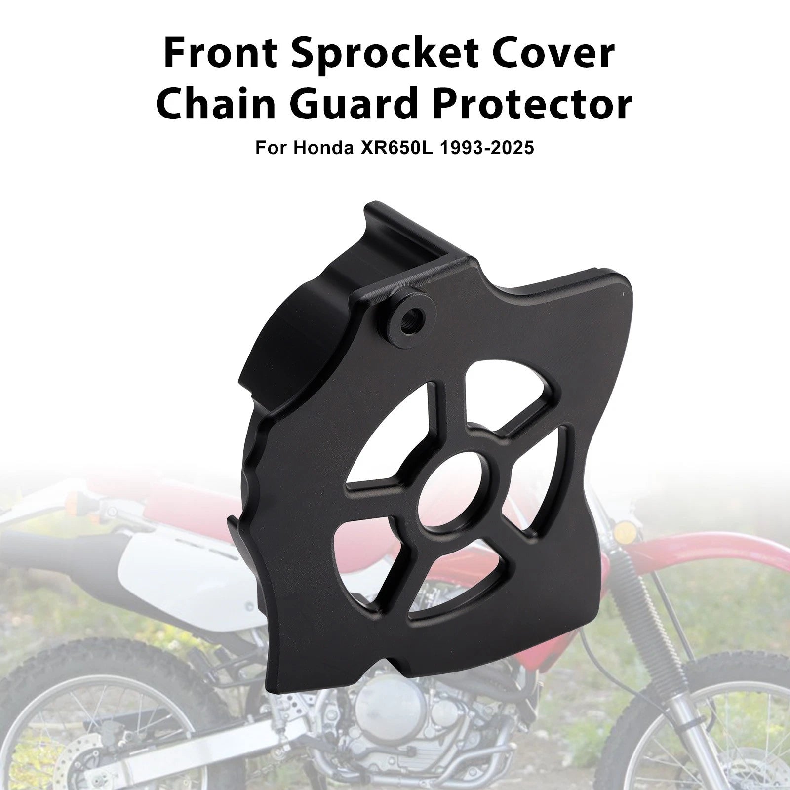 Front Sprocket Cover Chain Guard for Honda XR650L (1993–2025) Black