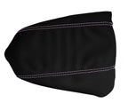 Console Lid Armrest Cover for Toyota Tacoma (2016–2019) Carbon Fiber Pink Stitch