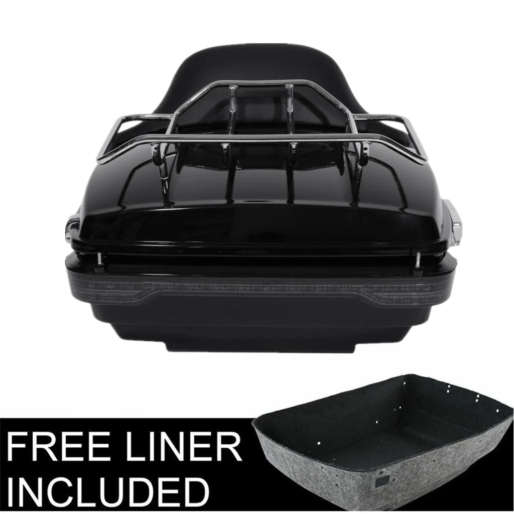 King Trunk with LED Brake Turn Tail Light for Harley Touring (2014–2026)