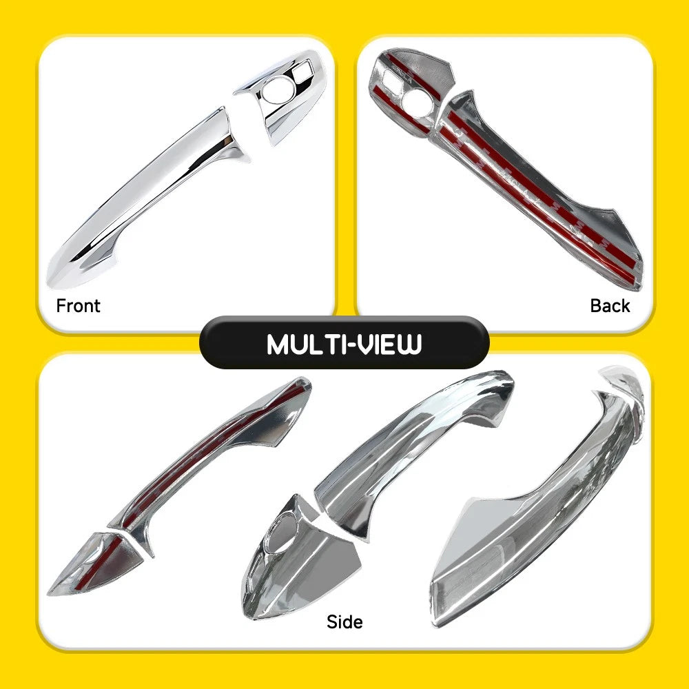 Set of 4 Chrome Outer Door Handle Covers for Mercedes-Benz GLK Class (2010–2015)