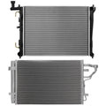 Cooling Kit: Aluminum Radiator & AC Condenser for Hyundai Elantra (2007–2012)