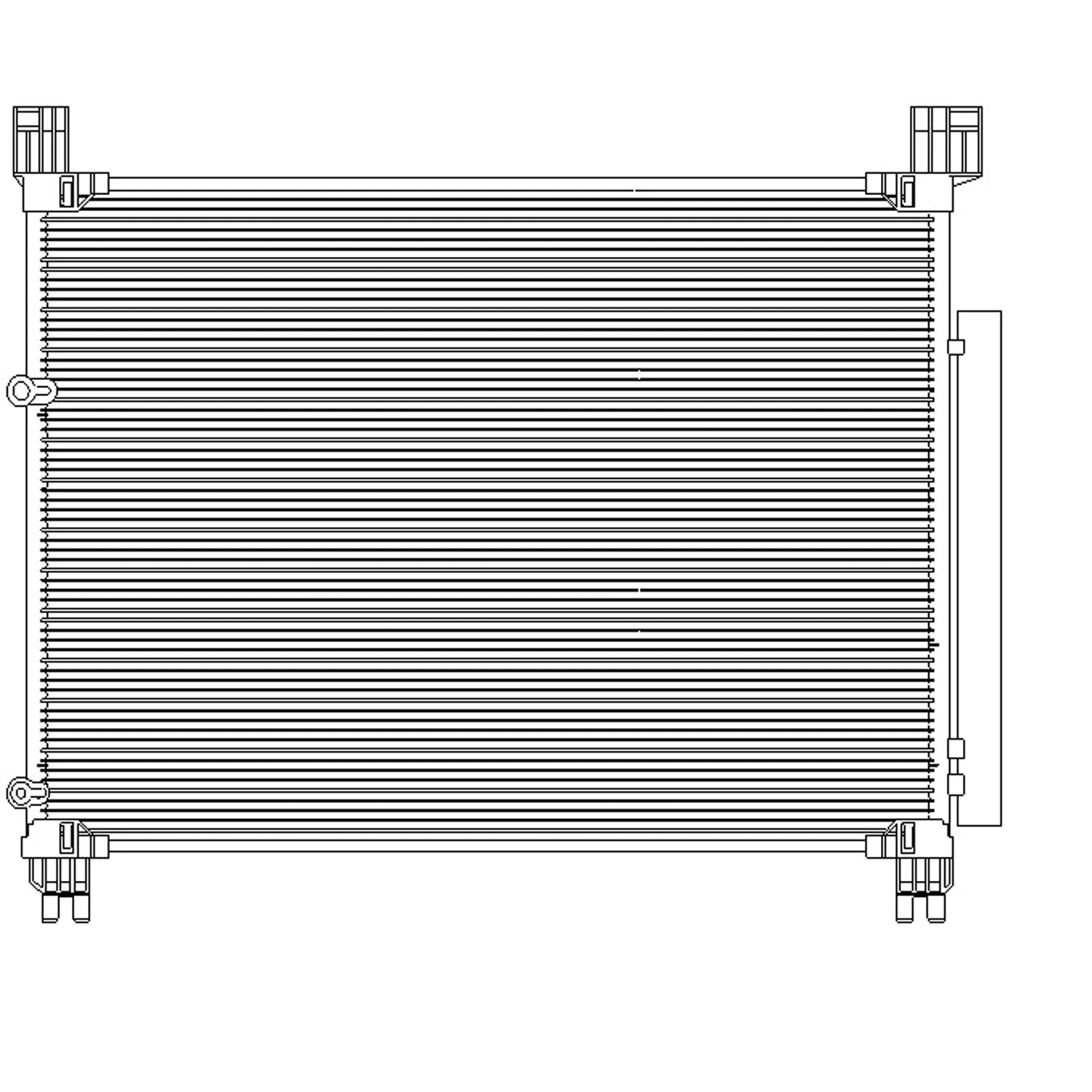 Replacement Aluminum A/C Condenser w/Tow Package (See compatibility Chart)