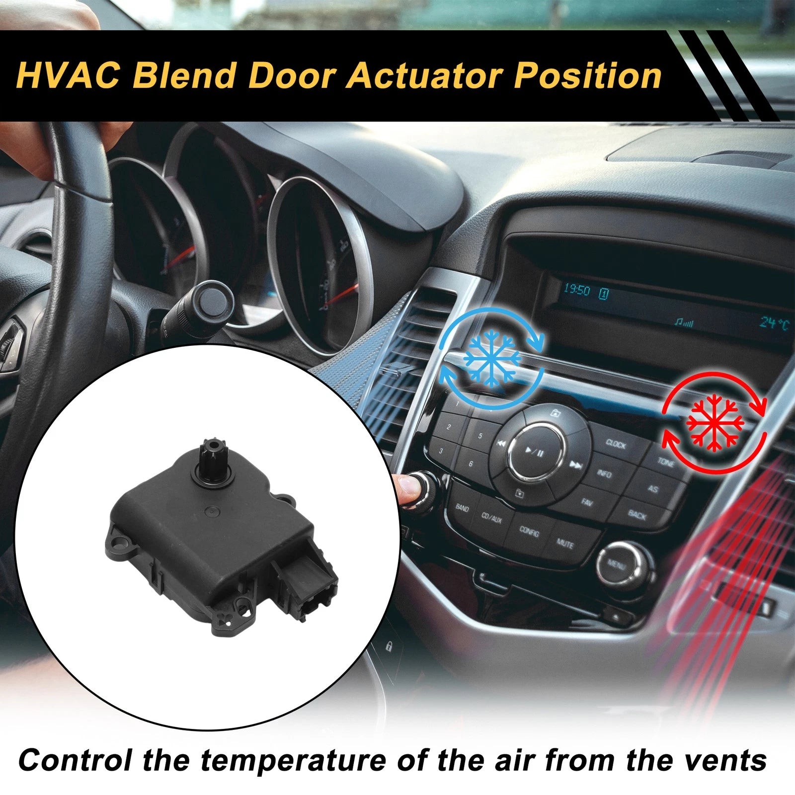 HVAC Heater Blend Door Actuator for Ford F250 (2009) No. 8A8Z19E616A