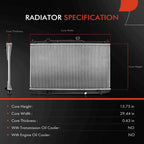 Radiator for Honda Accord L4 2.0L