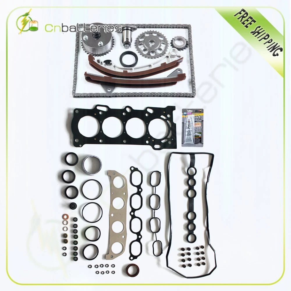 Head Gasket Set with Timing Chain Kit for Toyota Pontiac Chevrolet (2000–2005)