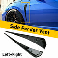 Gloss Black Type-R Side Fender Vent Air Wing Cover Trim for Honda Civic (2016–2020)