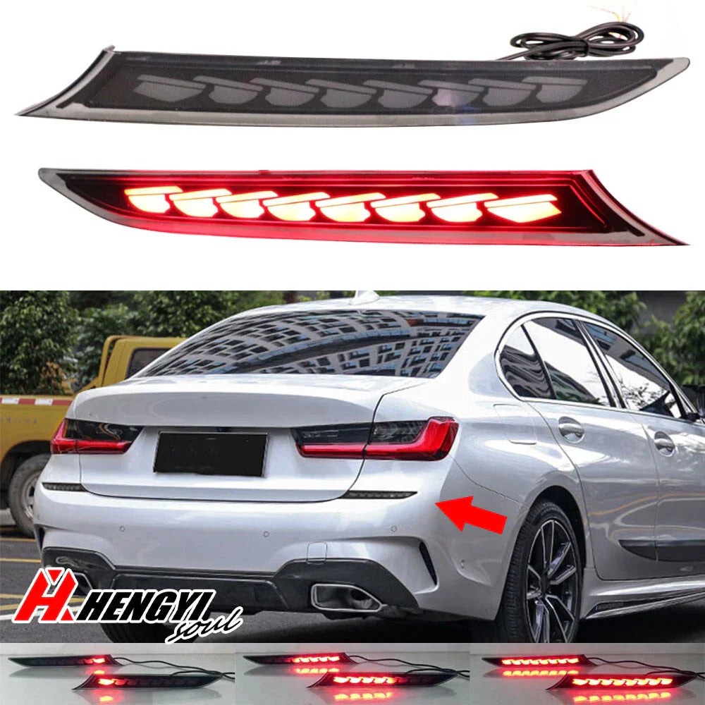 LED Rear Reflector Light Dynamic Turn Signal for BMW G20 3 Series (2019–2021)