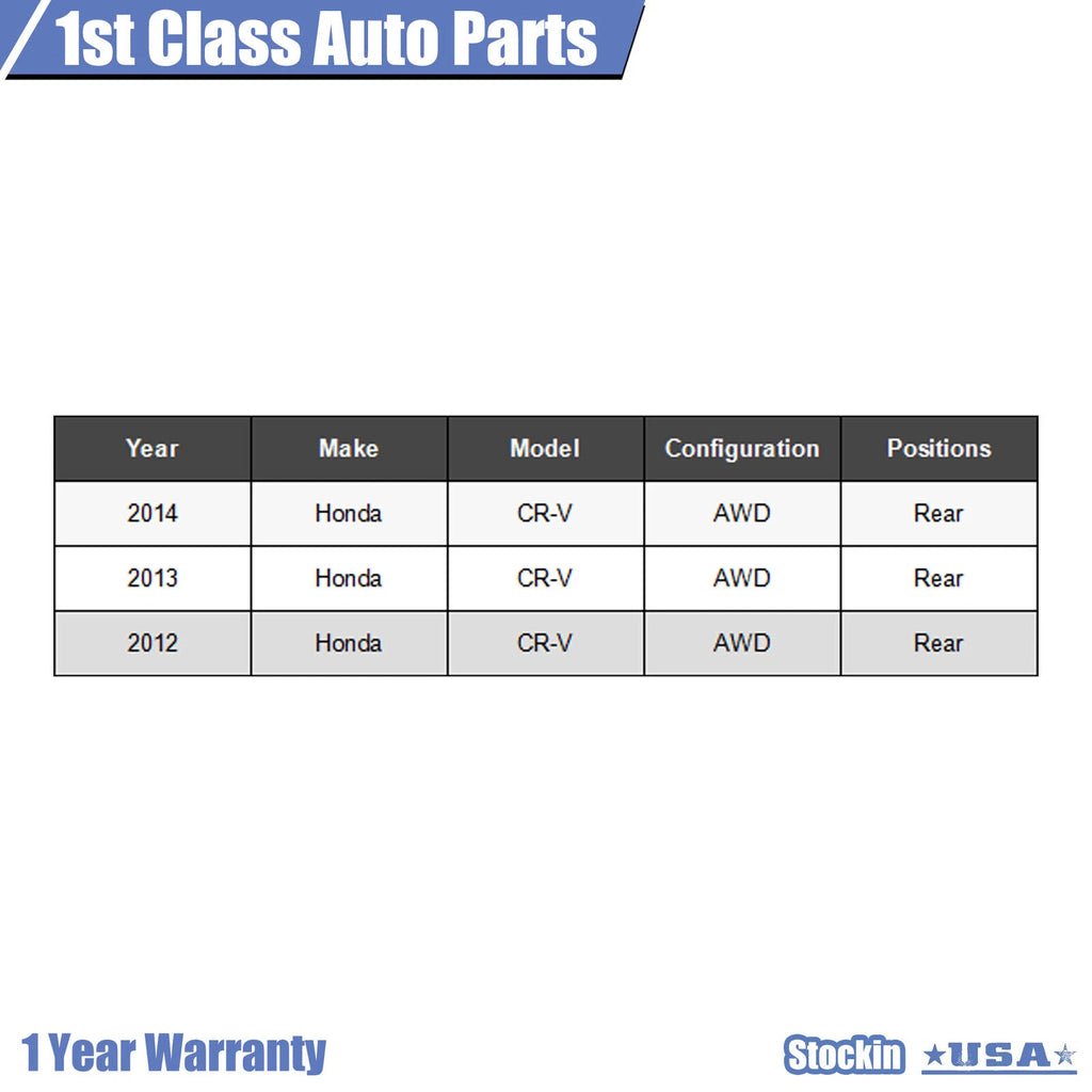 Rear Drive Shaft Prop Assembly for Honda CR-V (2012-2014)