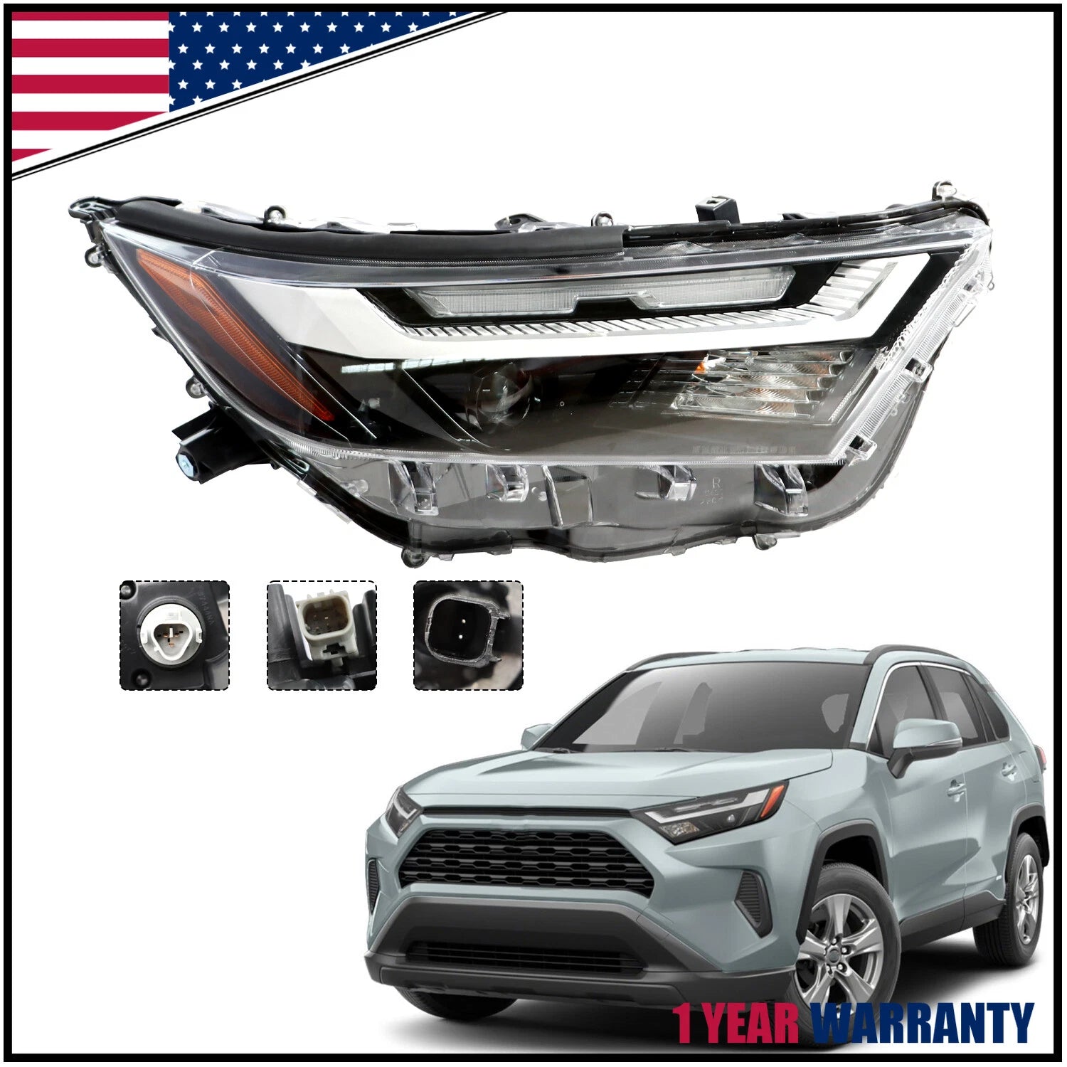 LED Headlight Assembly for Toyota RAV4 (2022–2024) 811100R350 Right