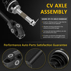 Set of 2 CV Axles for Polaris Sportsman 500 6x6 (1996–2003)