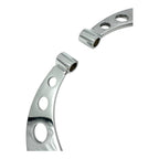 Drilled Chrome Headlight Stands Pair for Hot Rods Custom Steel Frame Mount
