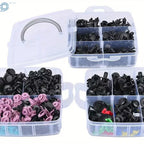 680 Pcs Car Push Retainer Clips for Universal Fit (6-10mm Holes)