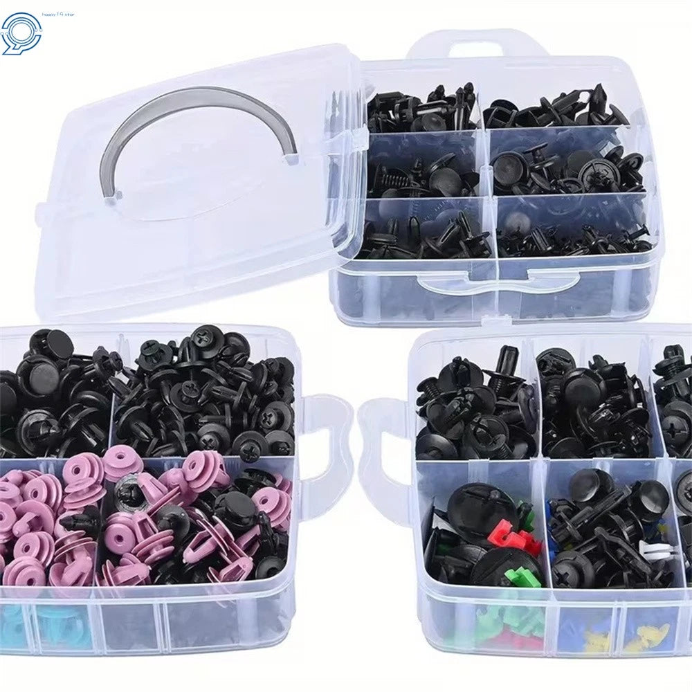 680 Pcs Car Push Retainer Clips for Universal Fit (6-10mm Holes)